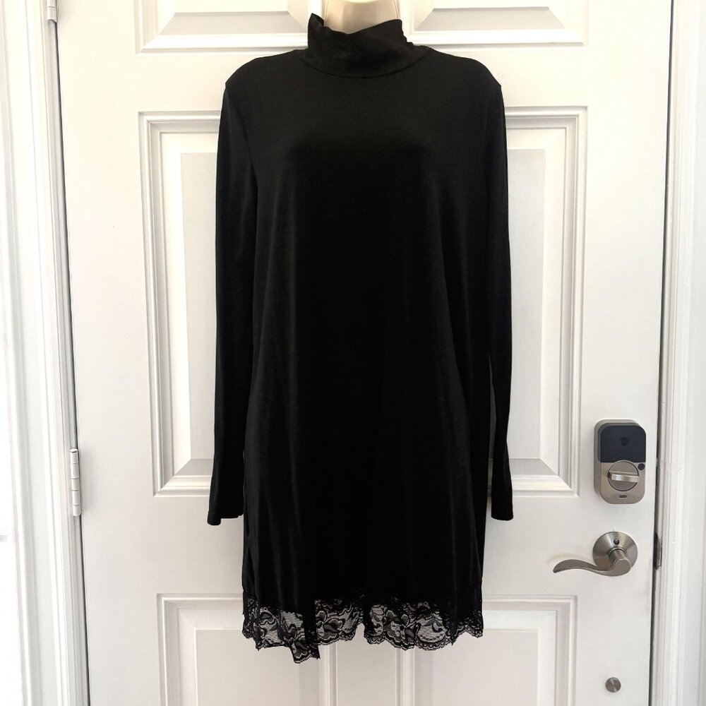 Black Lace Bottom Dress by Leadingstar
